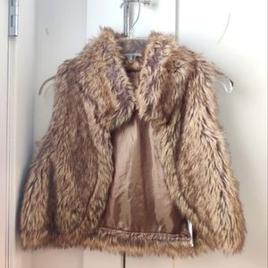 Faux fur vest